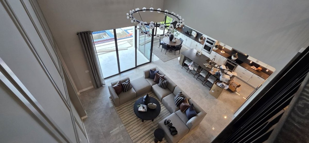 Open-concept interior